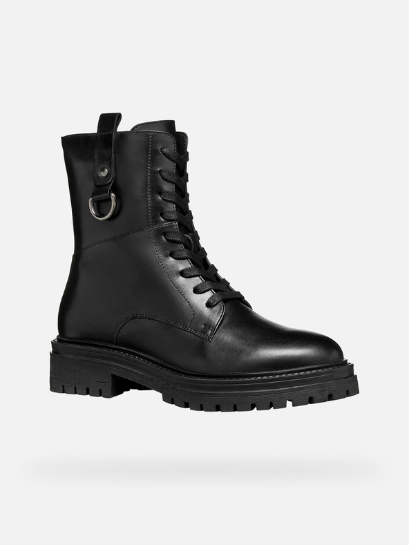 Geox Črni ženski gležnjarji Geox Iridea