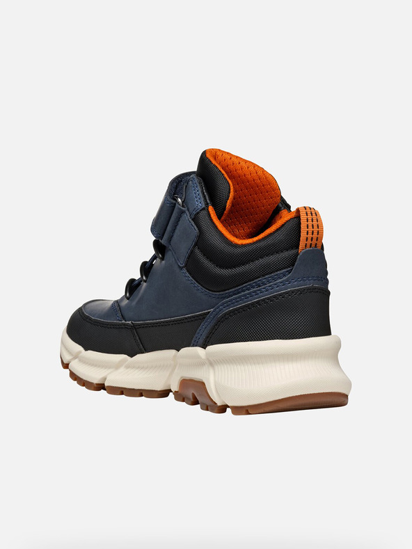 Geox Tmavo modrá chlapčenské členkové topánky Geox Flexyper Plus