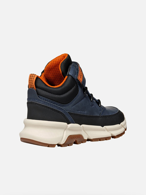 Geox Tmavo modrá chlapčenské členkové topánky Geox Flexyper Plus