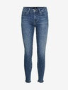 Vero Moda Modre oprijete kavbojke VERO MODA Peach