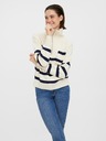 Vero Moda Modro-smetanast črtast pulover VERO MODA Saba