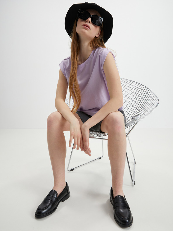 Vero Moda Svetlo vijolična VERO MODA ženska osnovna majica Panna