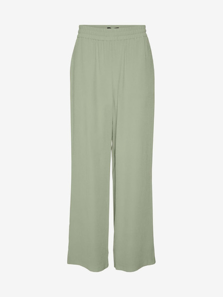 Vero Moda Svetlo zelene ženske hlače s širokimi nogavicami by VERO MODA Carmen