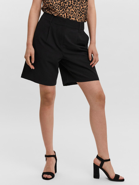 Vero Moda Črne ženske kratke hlače VERO MODA Zelda