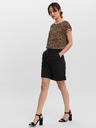 Vero Moda Črne ženske kratke hlače VERO MODA Zelda