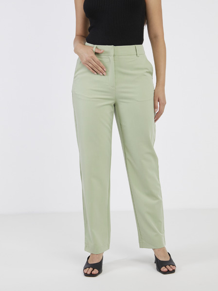 Vero Moda VERO MODA Zelda svetlo zelene ženske hlače s kratkimi rokavi
