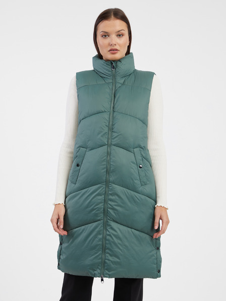 Vero Moda VERO MODA temno zelena ženska dolga jopica Uppsala