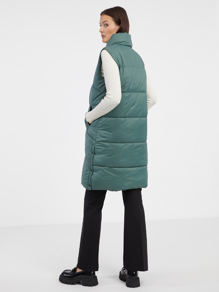 Vero Moda VERO MODA temno zelena ženska dolga jopica Uppsala