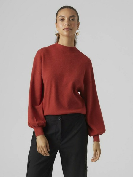 Vero Moda VERO MODA Nancy Rdeč ženski pulover