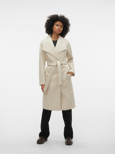 Vero Moda Kremast ženski plašč VERO MODA Paula