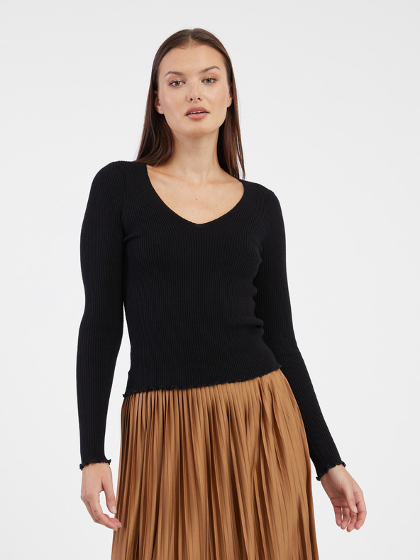 Vero Moda Črn ženski pulover VERO MODA Evie