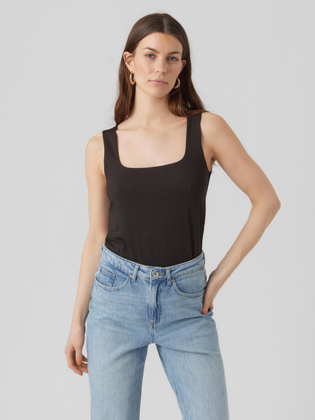 Vero Moda Črna ženska majica VERO MODA Bianca