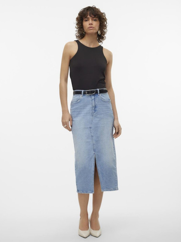 Vero Moda Svetlomodra ženska krila iz džinsa Vero Moda Veri