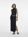 Vero Moda Črno žensko midi krilo brez rokavov Vero Moda Mary