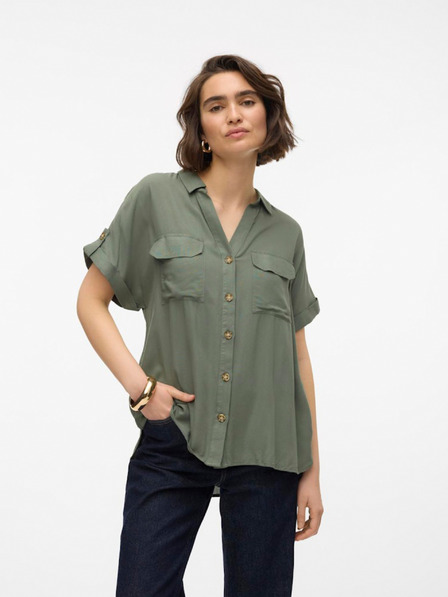 Vero Moda Zelena majica Vero Moda Bumpy za ženske