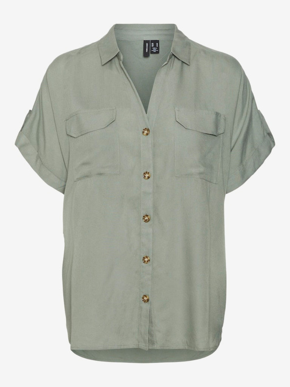 Vero Moda Zelena majica Vero Moda Bumpy za ženske