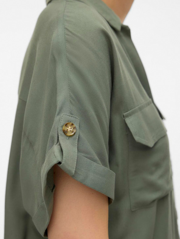 Vero Moda Zelena majica Vero Moda Bumpy za ženske