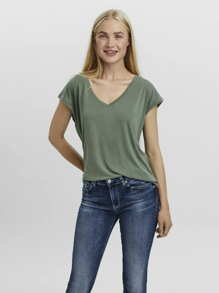 Vero Moda Zelena ženska majica Vero Moda Filli