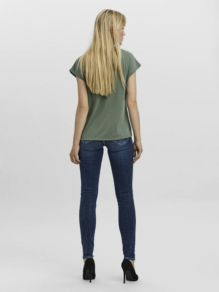 Vero Moda Zelena ženska majica Vero Moda Filli