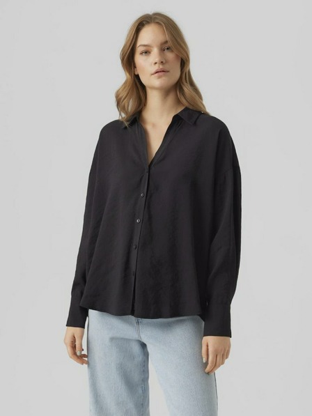 Vero Moda Črna ženska majica Vero Moda Queeny