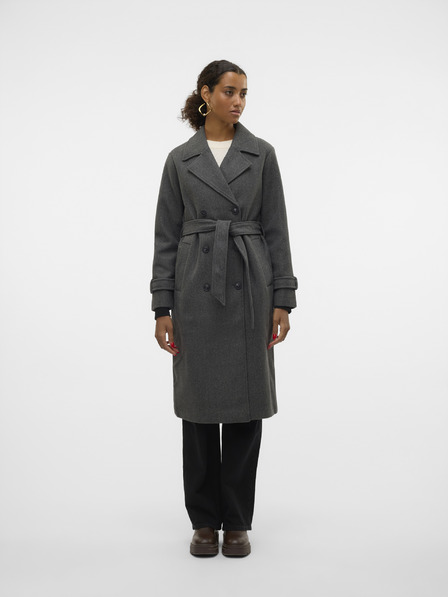 Vero Moda Vero Moda Fortunevega temno siv ženski plašč