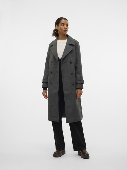Vero Moda Vero Moda Fortunevega temno siv ženski plašč
