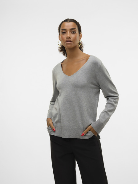 Vero Moda Siv ženski pulover Vero Moda Silje