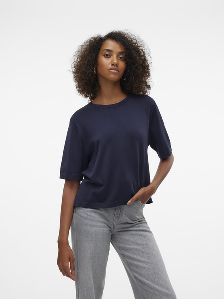 Vero Moda Temno modra ženska jopica s kratkimi rokavi Vero Moda Silje