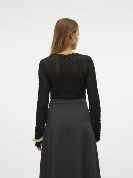 Vero Moda Črna ženska majica Vero Moda Shelby