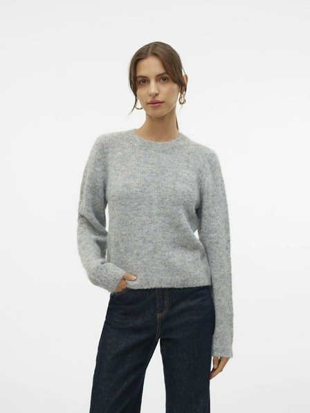 Vero Moda Svetlo siv ženski pulover Vero Moda Novah