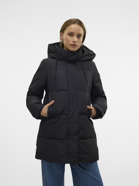 Vero Moda Črn ženski puhov plašč Vero Moda Leonielea