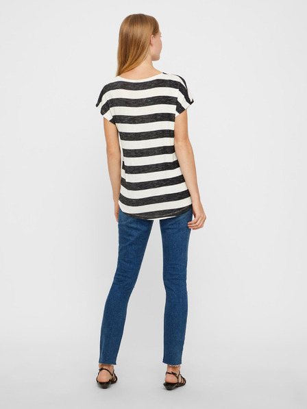Vero Moda Črno-bela črtasta majica VERO MODA Wide Stripe