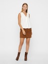 Vero Moda Rjavo semišasto krilo VERO MODA Donna Dina
