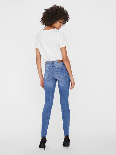 Vero Moda Modre ženske skinny fit kavbojke VERO MODA Tanya