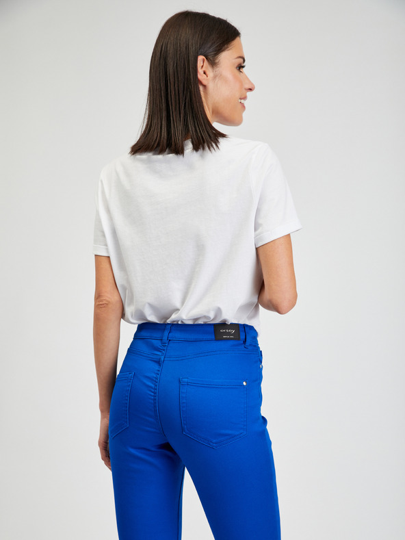 Orsay Modre ženske hlače ozkega kroja ORSAY