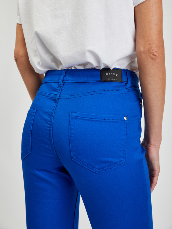 Orsay Modre ženske hlače ozkega kroja ORSAY
