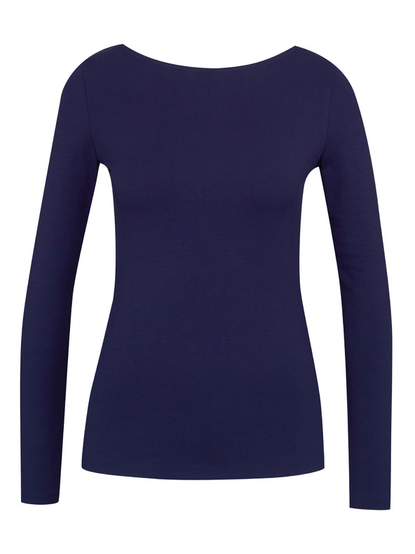 Orsay Temno modra ženska majica z dolgimi rokavi ORSAY