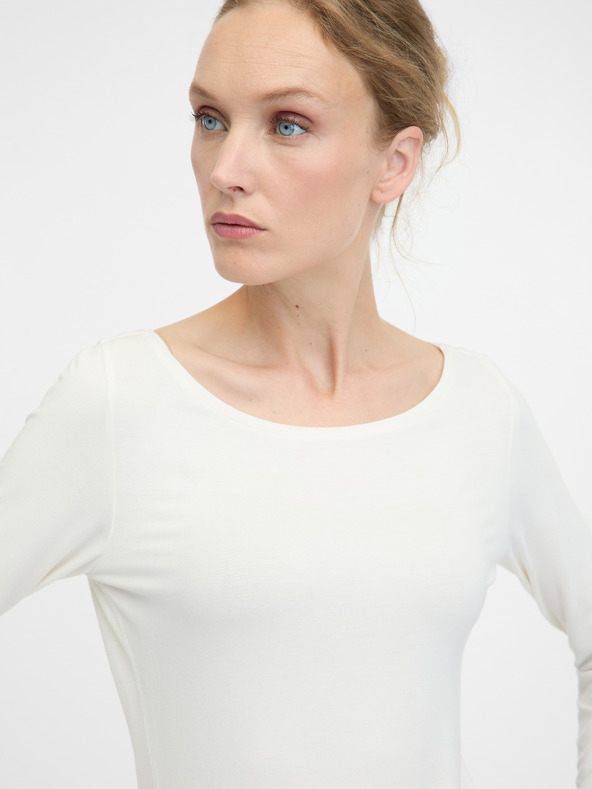 Orsay Bela ženska majica z dolgimi rokavi ORSAY