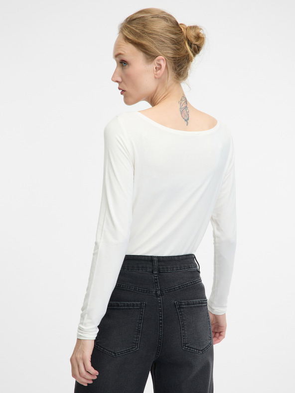 Orsay Bela ženska majica z dolgimi rokavi ORSAY