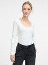 Orsay Bela ženska majica z dolgimi rokavi ORSAY