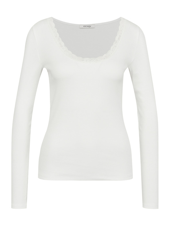 Orsay Bela ženska majica z dolgimi rokavi ORSAY