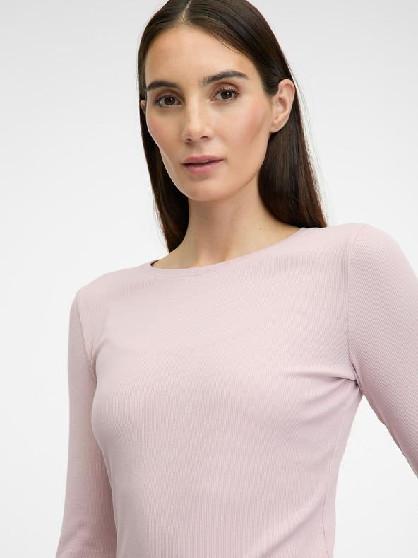 Orsay Svetlo roza ženska majica z dolgimi rokavi ORSAY