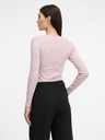 Orsay Svetlo roza ženska majica z dolgimi rokavi ORSAY