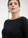 Orsay Črna ženska majica z dolgimi rokavi ORSAY