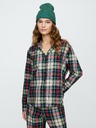 GAP Oversize flanelová pyžamová košeľa