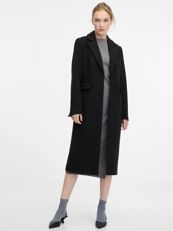 Orsay Črn ženski plašč ORSAY