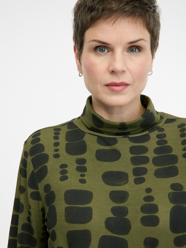 Orsay Zelena ženska majica z dolgimi rokavi ORSAY