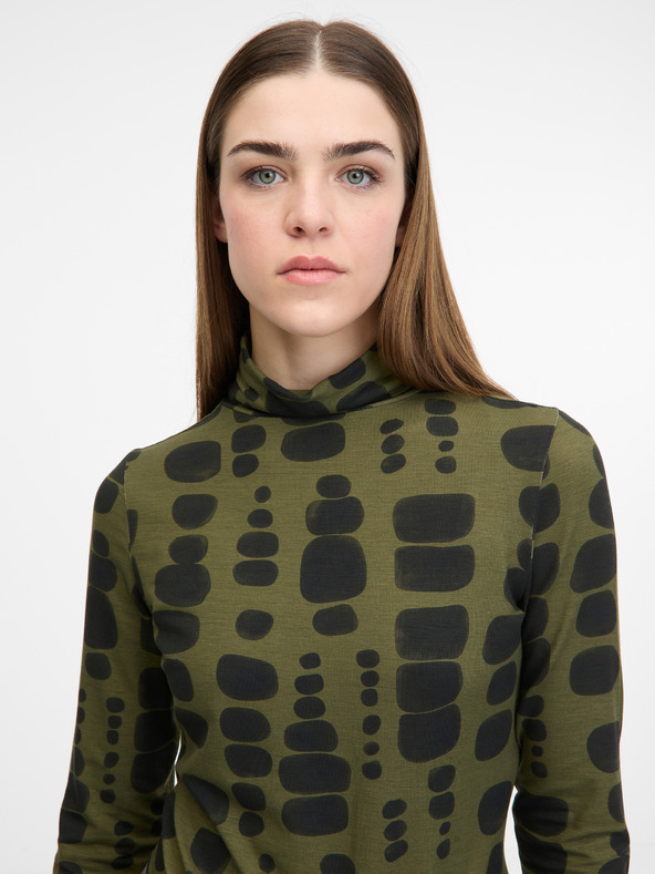 Orsay Zelena ženska majica z dolgimi rokavi ORSAY