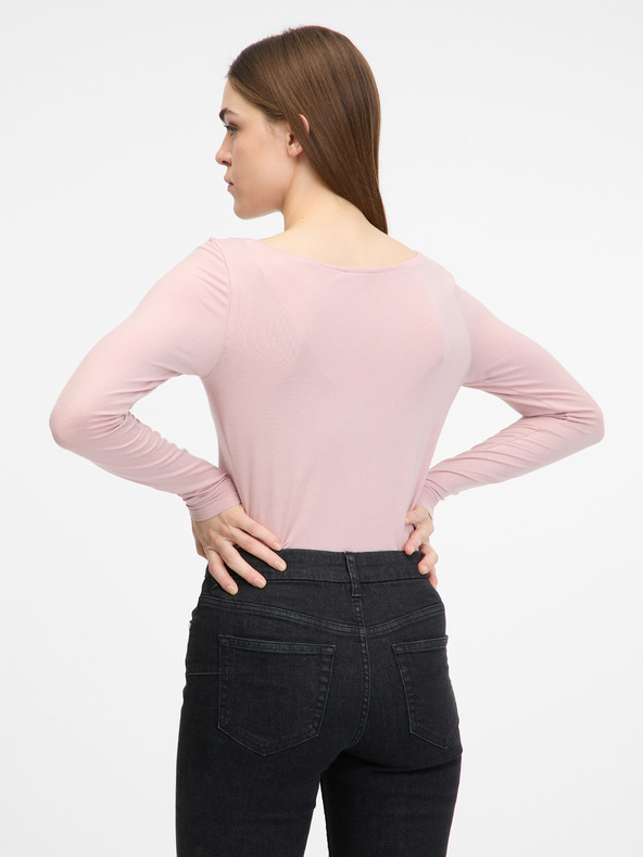 Orsay Svetlo roza ženska majica z dolgimi rokavi ORSAY