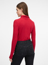 Orsay Rdeča ženska majica z dolgimi rokavi ORSAY